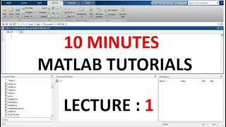 MATLAB Lecture 1  Introduction  MATLAB Tutorials  10 Minutes  UrduHindi Lecture [upl. by Ylrak]