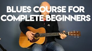 How to play Acoustic Blues Guitar  Beginners Lesson Part 1 [upl. by Sylvester554]