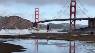 Golden Gate Bridge Heard Singing Over San Francisco Bay [upl. by Riek742]