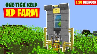 OP XP GLITCH  120 KELP XP FARM  Minecraft Bedrock [upl. by Korfonta]