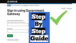 How To Create A Government Gateway ID 2025 [upl. by Faunia]