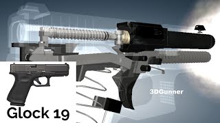 3D Animation amp Facts How a Glock 19 works [upl. by Chesnut]