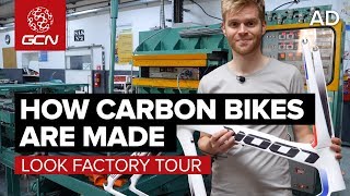 How Are Carbon Fibre Bikes Made  LOOK Cycle Factory Tour [upl. by Nivak34]