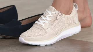 Vionic Mesh Zip Bungee Sneaker  Remi on QVC [upl. by Hafital]