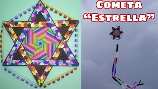 Cómo Hacer un Papalote o Cometa quotEstrellaquot  How to Make Star Kite  Saranggola Star [upl. by Akenit261]