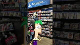 PHINEAS AND FERB AT GAMESTOP [upl. by Yhtnomit]