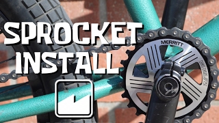 Sprocket install  BMX FOR BEGINNERS [upl. by Lananna]