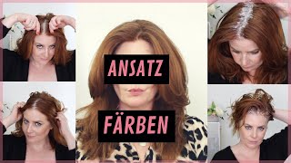 Haare selber färben Ansätze färben DIY Anleitung [upl. by Aniuqal895]