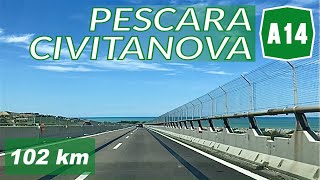 A14  PESCARA  CIVITANOVA M  Autostrada Adriatica [upl. by Gnim533]