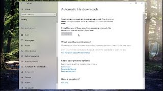 Allow or Block Automatic File Downloads for Apps in Windows 10 Tutorial [upl. by Amitak68]