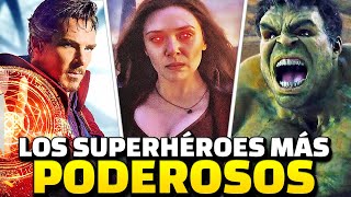 Los 15 Superhéroes Más PODEROSOS del Universo Cinematográfico de MARVEL [upl. by Wein436]