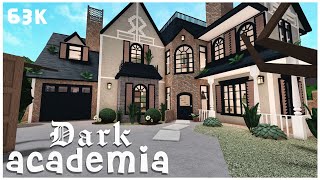 Cheap dark academia Home  Welcome to Bloxburg no advanced placing Bloxburg Build [upl. by Nael]