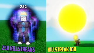 All KILLSTREAK Phases  Roblox Slap Battles [upl. by Liebowitz]