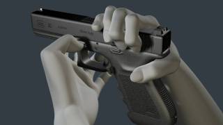 3D Glock Animation  How to disassemble and reassemble the G20 [upl. by Enaitsirhc]