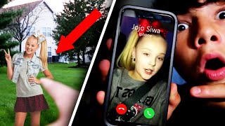 CALLING THE REAL JOJO SIWA SHE BROKE INTO MY HOUSE [upl. by Thebazile]