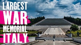 Sacrario Militare di Redipuglia  Largest WW1 Memorial  4K Drone View  Italy [upl. by Koball894]