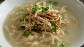 Korean Chicken Noodle Soup from Scratch Kalguksu 칼국수 [upl. by Koeppel]