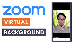 How to change Zoom background on Android QUICK and EASY [upl. by Nonnek25]