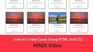 How to Create Cards Design Using HTML and CSS [upl. by Hermine]