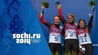 Womens Luge Singles  Geisenberger Wins Gold  Sochi 2014 Winter Olympics [upl. by Nahtiek]