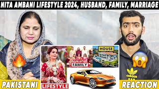 Reaction On Nita Ambani Lifestyle 2024 Husband Family Marriage Jewelry House Income Biography [upl. by Brindell]