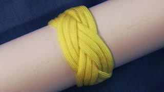 How To Tie A 3L 4B Turks Head Knot With Paracord  WhyKnot [upl. by Suiremed]