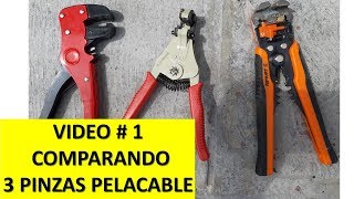 Video 1 Comparando 3 pinzas pelacable automáticas [upl. by Luther682]