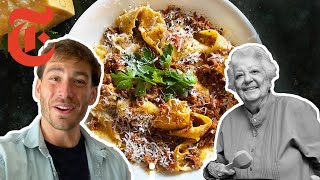 How To Make Marcella Hazans Famous Bolognese Sauce  NYT Cooking [upl. by Rooke]