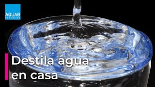 Destilación de AGUA en casa  Experimentos [upl. by Alliuqal210]