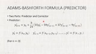 AdamsBashforthMoulton Method  Differential Equations [upl. by Helbonia124]