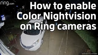 How to enable color nightvision on a Ring camera [upl. by Babette]