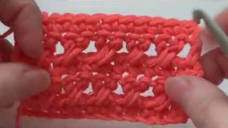 How to crochet the Criss Cross stitch [upl. by Ittam291]