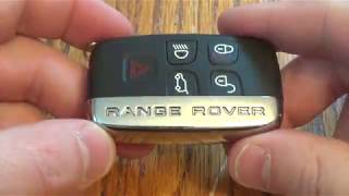 DIY  How to change SmartKey Key fob Battery on Range Rover [upl. by Sandry]