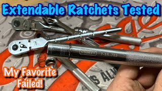 Stanley Husky Duralast Harbor Freight Extendable Ratchets Tested [upl. by Eejan934]