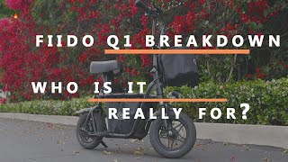 Unboxing Fiido Q1  Seated Electric Scooter Review [upl. by Aerdnac]