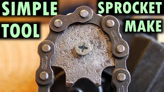 Making a sprocket for bicycle chain the way Clickspring wouldnt [upl. by Olette]