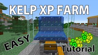 Kelp Farm Minecraft 117  Easy early game XP Farm Tutorial  AFK Starter Farm 2021 [upl. by Ttnerb534]