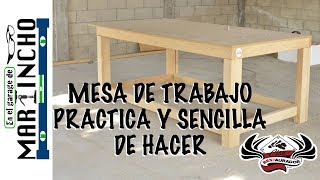 Como Construir una Mesa de Trabajo [upl. by Nylsaj]