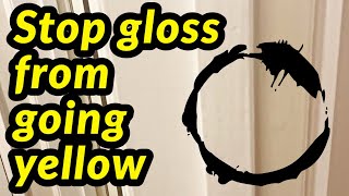 How to stop white gloss paint from going yellow [upl. by Onafets333]