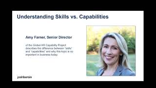 Understanding Skills vs Capabilities The Global HR Capability Project [upl. by Chee180]