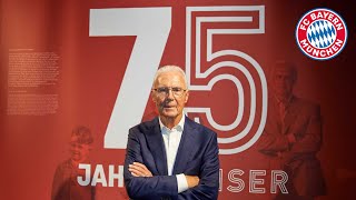 Imperial honor for Franz Beckenbauer in the FC Bayern Museum  75 years of KAISER [upl. by Lezlie]