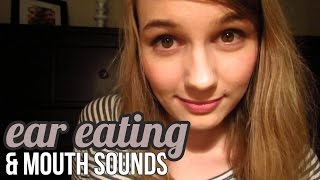 BINAURAL ASMR Ear Eating w mouth sounds [upl. by Adnolohs927]