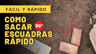 📐Como SACAR una ESCUADRA PERFECTA ✅ RÁPIDO y FÁCIL  PROYECTO SUSTENTABLE ÑAMKU [upl. by Rehtae738]