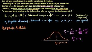 Test dhypothèse et valeur critique [upl. by Goodkin]