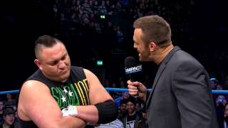 The final confrontation between Samoa Joe and Magnus before Lockdown March 6 2014 [upl. by Reginnej]