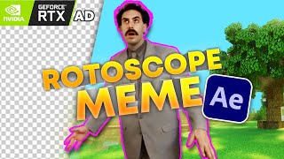 How To Edit Rotoscoped Memes After EffectsPremiere Pro [upl. by Dunton312]