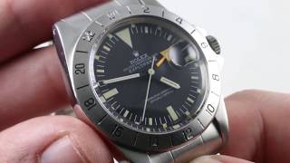 Rolex Explorer II VINTAGE 1655 Orange ArrowStraight Seconds Luxury Watch Review [upl. by Ulla]