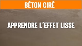 Béton ciré apprendre leffet lisse uniforme [upl. by Atnoved]