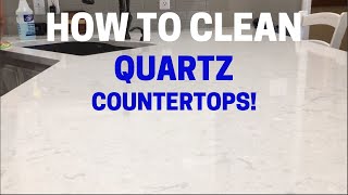 How To Clean and Maintain Quartz Countertops [upl. by Slosberg]