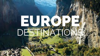 25 Most Beautiful Destinations in Europe  Travel Video [upl. by Baer]